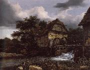 Two Water Mills and an Open Sluice, Jacob van Ruisdael